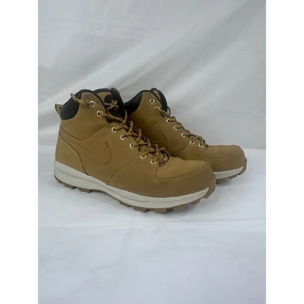 Nike Manoa 11.5 Hiking Hunting Leather Boots Comfort Water Resistant Tan